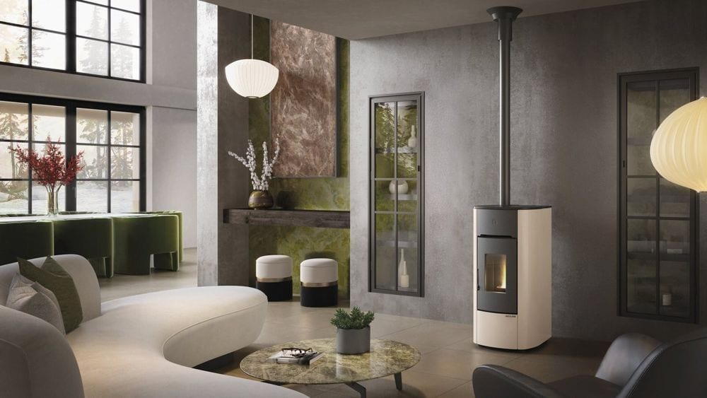 Angelica Evo von Extraflame im Wohnraum