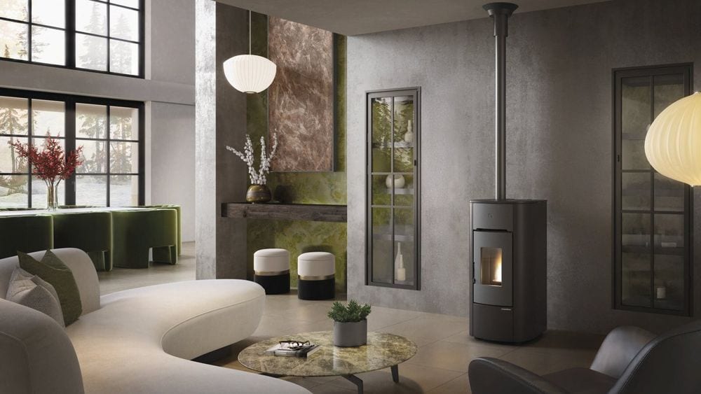 Angelica Plus Evo von Extraflame im Wohnraum