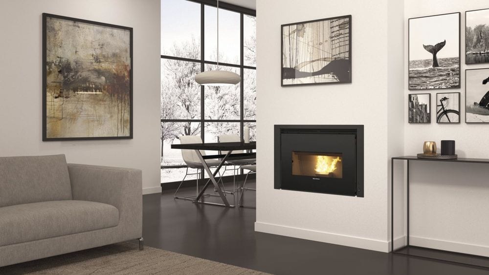 Comfort P85 Plus von Extraflame im Wohnraum