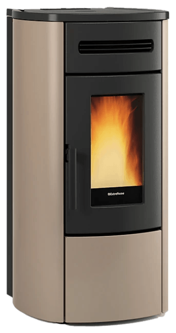 Guenda Idro Evo von Extraflame in Taupe Matt, freigestellt