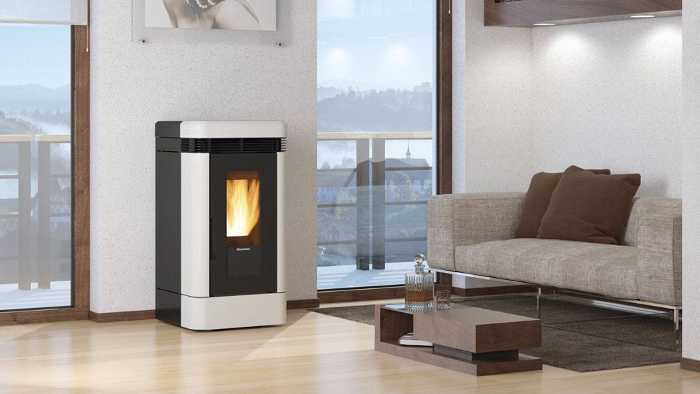 Lucia PLUS.16 von Extraflame im Wohnraum