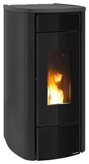 Miriana Idro H16 von Extraflame in Schwarz, freigestellt