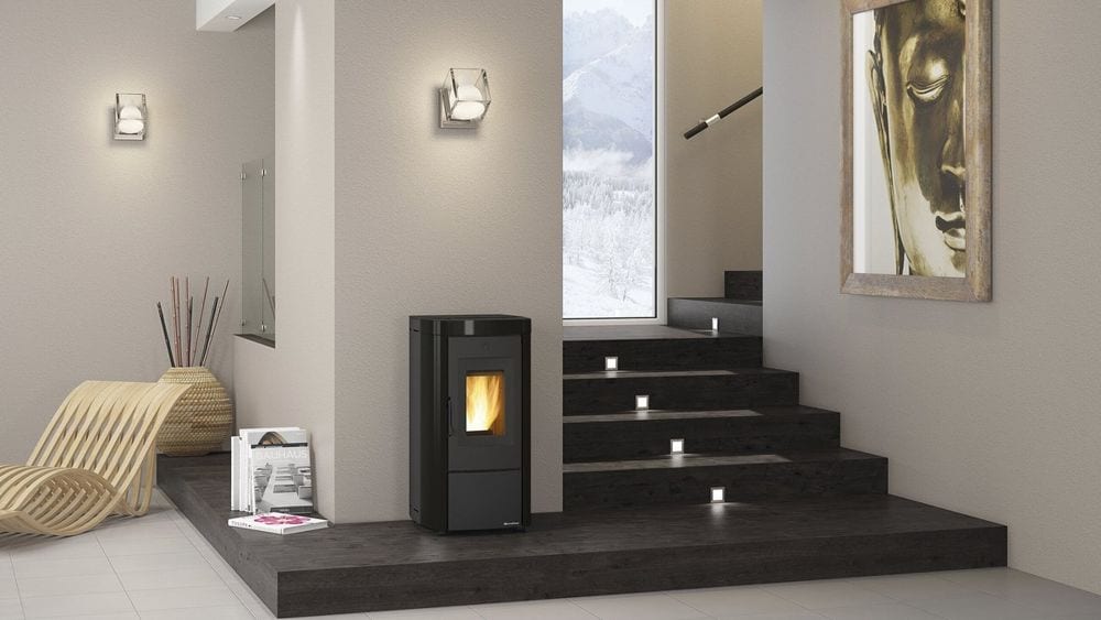 Moira Evo von Extraflame im Wohnraum