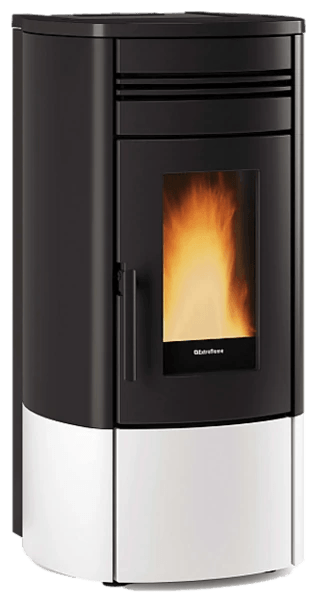 Noris Plus von Extraflame in Weiss, freigestellt