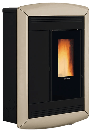 Souvenir Plus Lux 5.0 von Extraflame in Taupe, freigestellt