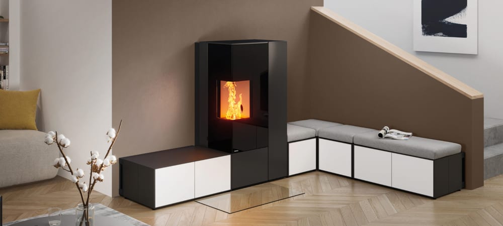 Rika CONNECT PELLET EDGE im Wohnraum