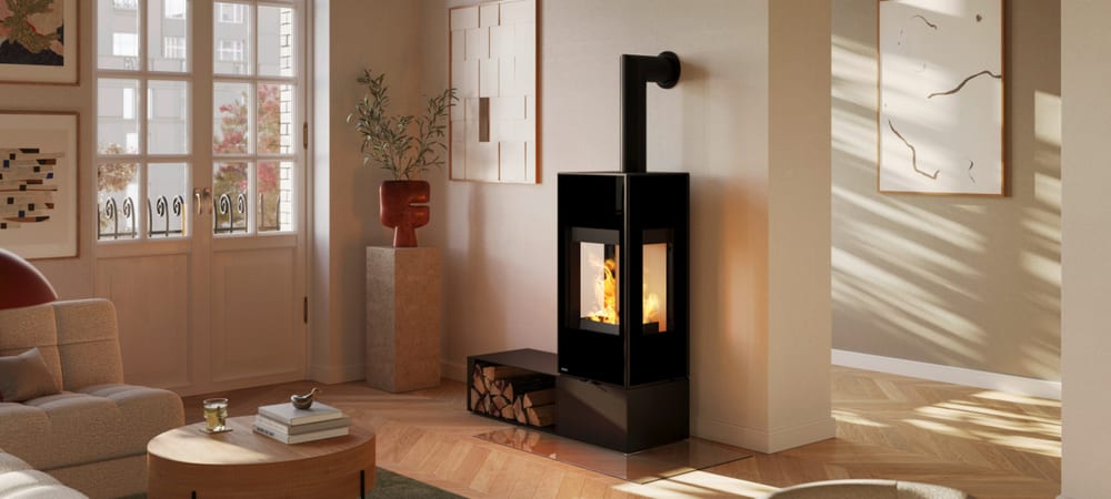 Rika CONNECT WOOD 3 S im Wohnraum